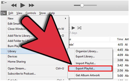 Exportar listas de reproducción de iTunes a Text-Exportar lista de reproducción