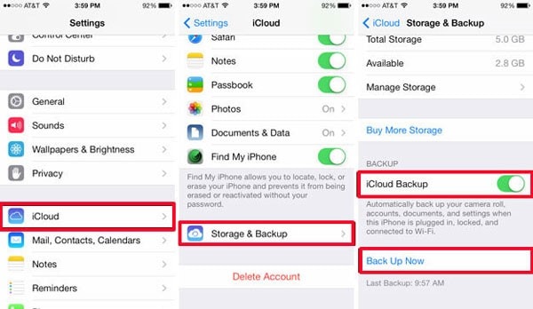 gelöschte daten mit icloud backup wiederherstellen