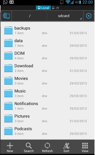 Android fájlátviteli alkalmazások – ES File Explorer Fájlkezelő