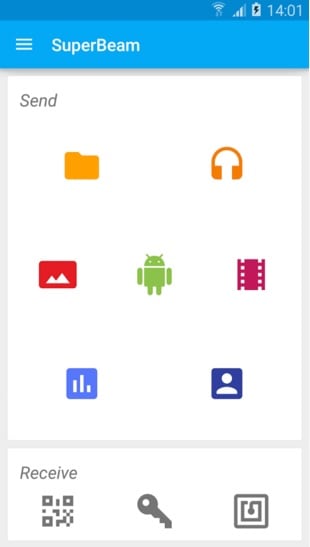 Android fájlátviteli alkalmazások-SuperBeam