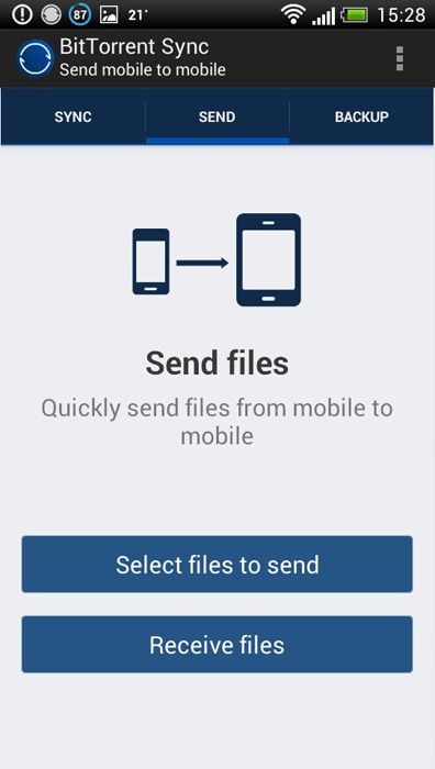 안드로이드 파일 전송 앱 - 동기화