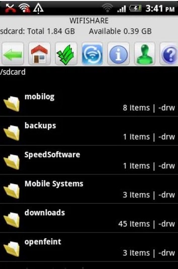 aplicativos de transferência de arquivos android-WiFiShare