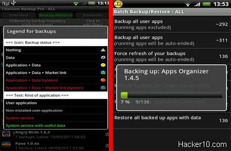 iphone kapcsolatok biztonsági mentési alkalmazás - Titanium Backup & root