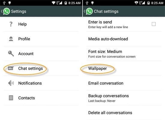 whatsappのトリックとヒント-WhatsAppのテーマを変更する