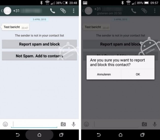 hvordan blokkere whatsapp spam-blokker WhatsApp spam på iPhone