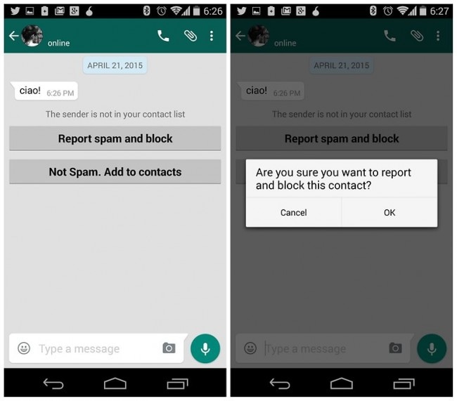 hur man blockerar WhatsApp-spam-Blockera WhatsApp Spam i Android-enheter