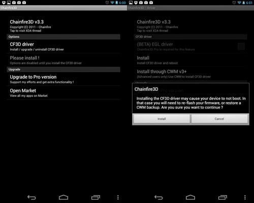 La migliore app di root per Android: Chainfire 3D