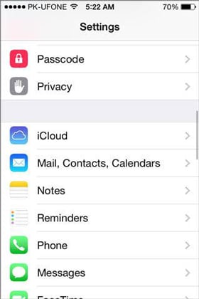 vaya a iCloud para exportar notas de iPhone a PC o Mac