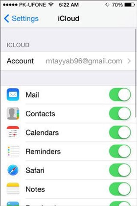 log in om iPhone-notities naar pc of Mac te exporteren