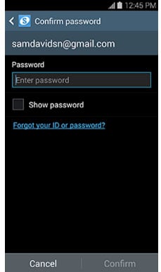 Reimpostazione della password dell