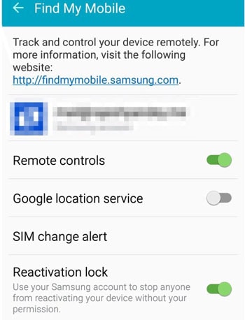 como desativar o bloqueio de reativação da Samsung