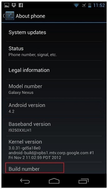 Android muestra la contraseña wifi