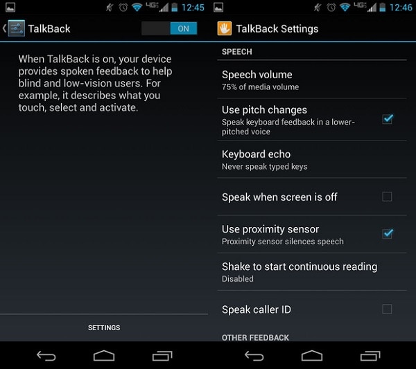 Google text-to-speech sur Android