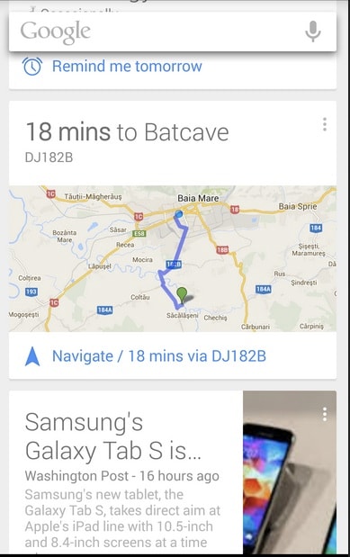 použijte google nyní k plánování cesty
