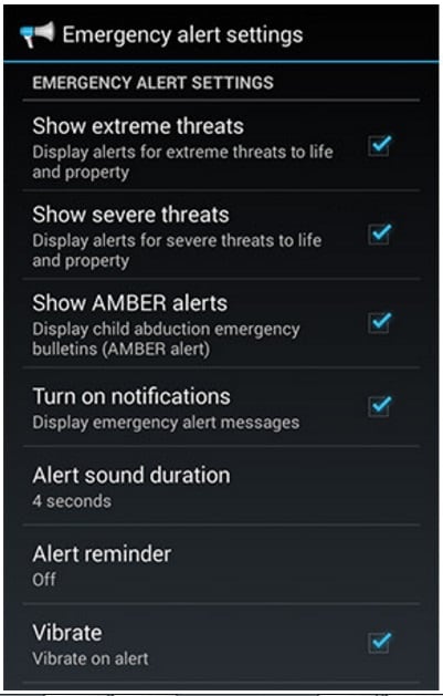 deaktivering af alle advarsler android