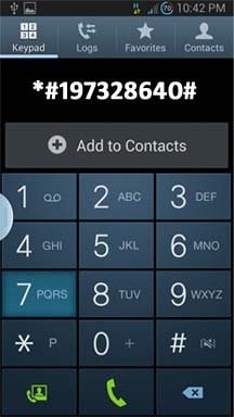 kies het nummer om Galaxy S5 te ontgrendelen