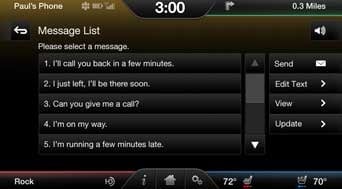 Ford Sync iPhone - الخطوة 2 من استلام رسائل iPhone النصية باستخدام Ford Sync