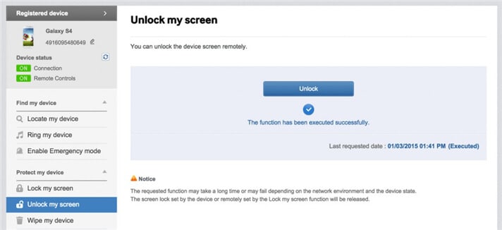 jak odblokować hasło blokady telefonu Samsung - znajdź mój telefon?