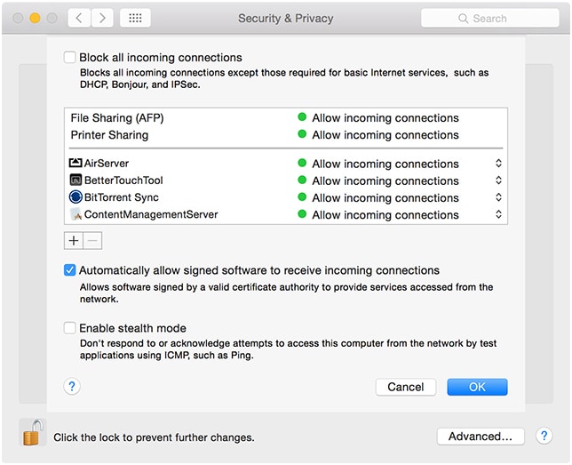 Mac에서 iPhone으로 에어드롭을 사용하는 방법 - 방화벽 인터페이스 문제