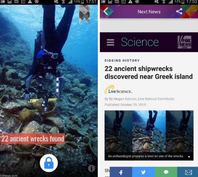 sbloccare le app per Android-Blocco schermo Next News