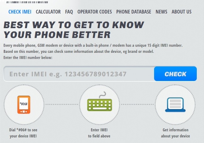 gratis online iPhone IMEI Checkers