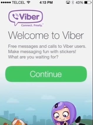 krok 6, aby zmienić numer Viber na iPhonie