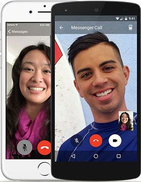 aplicación de llamadas telefónicas gratuitas - Facebook Messenger