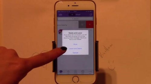 Viber grubunu sil tamamlandı