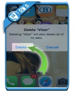 eliminar cuenta de Viber terminado