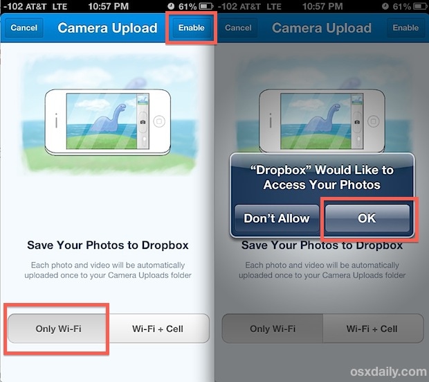 Dropbox를 사용하여 iPhone에서 사진을 백업하는 방법
