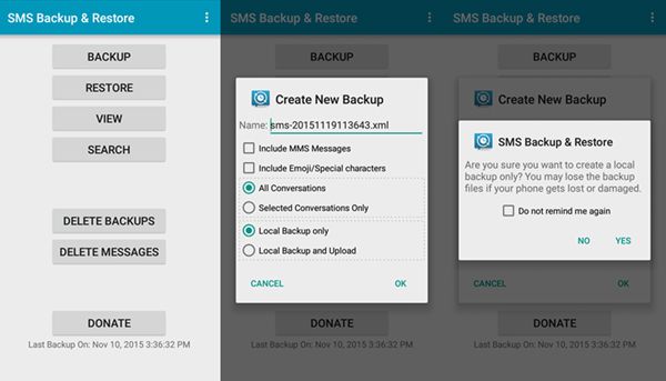 Samsung sms back-up herstellen