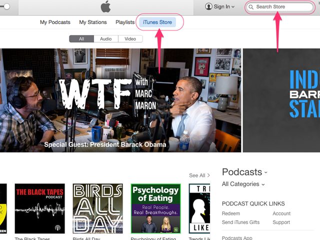 Como colocar podcasts no podcast do ipod-search