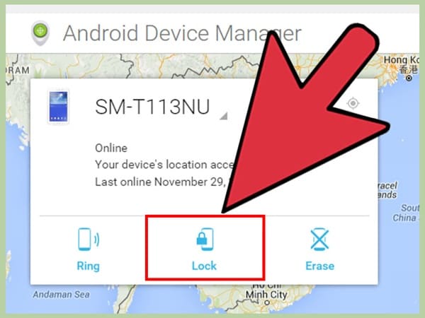 Melden Sie sich im Android-Geräte-Manager an