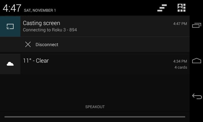espejo de la pantalla de Android de forma inalámbrica
