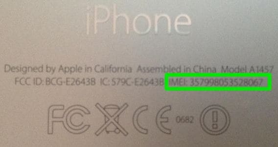 encontrar o código IMEI no iPhone