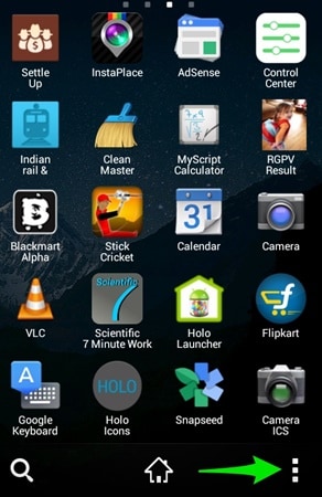 nascondi app con go launcher