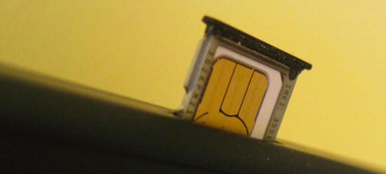 vyměnit SIM kartu za jinou síť
