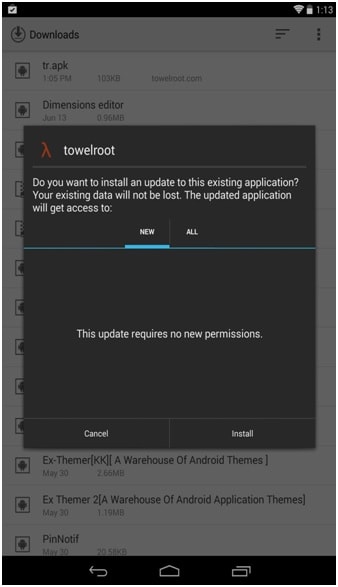 root nexus 7 med towelroot