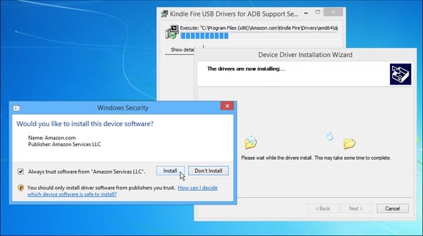 root kindle fire com drivers adb