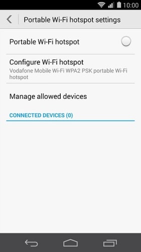 imposta il telefono huawei come hotspot