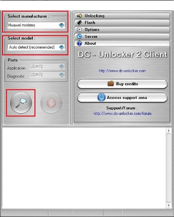 dc unlocker kullanarak huawei e303