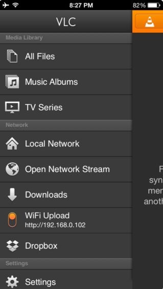 Dicas para usar o VLC para iPhone - Adicionar arquivos do servidor HTTP