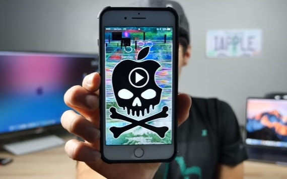 skadelig video bug krasj iphone
