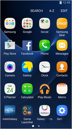 Samsung Telefon verloren – Gehen Sie zu den Einstellungen