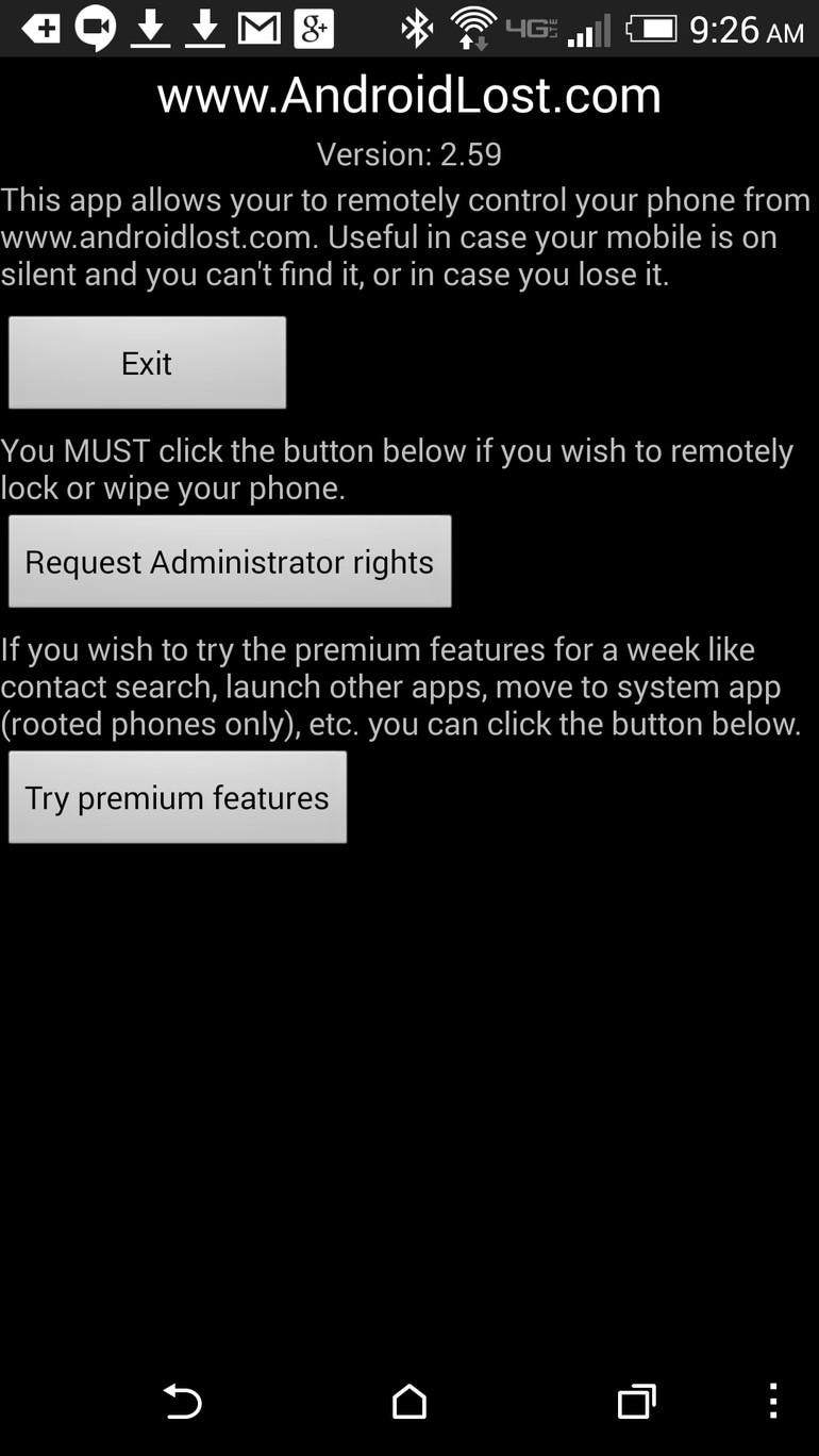 samsung ztracený telefon-Nainstalujte a nakonfigurujte Android Lost