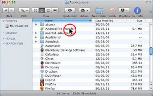 Как перенести Motorola на Mac-Android File Transfer