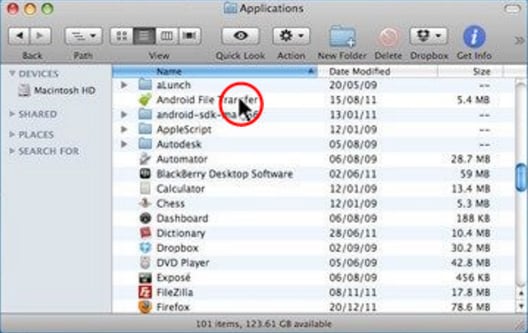 Jak přenést Motorola na Mac-Android File Transfer