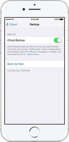 copia de seguridad de iPhone a iCloud