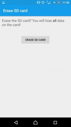 Effacer carte SD