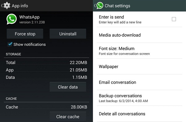 WhatsApp nelze připojit nebo je WhatsApp mimo provoz